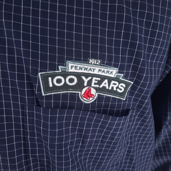 Boston Red Socks Fenway Park 100 Years Shirt Men's Large Antigua Long Sleeve - Picture 4 of 12